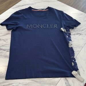 Moncler Dark Blue Logo Tee